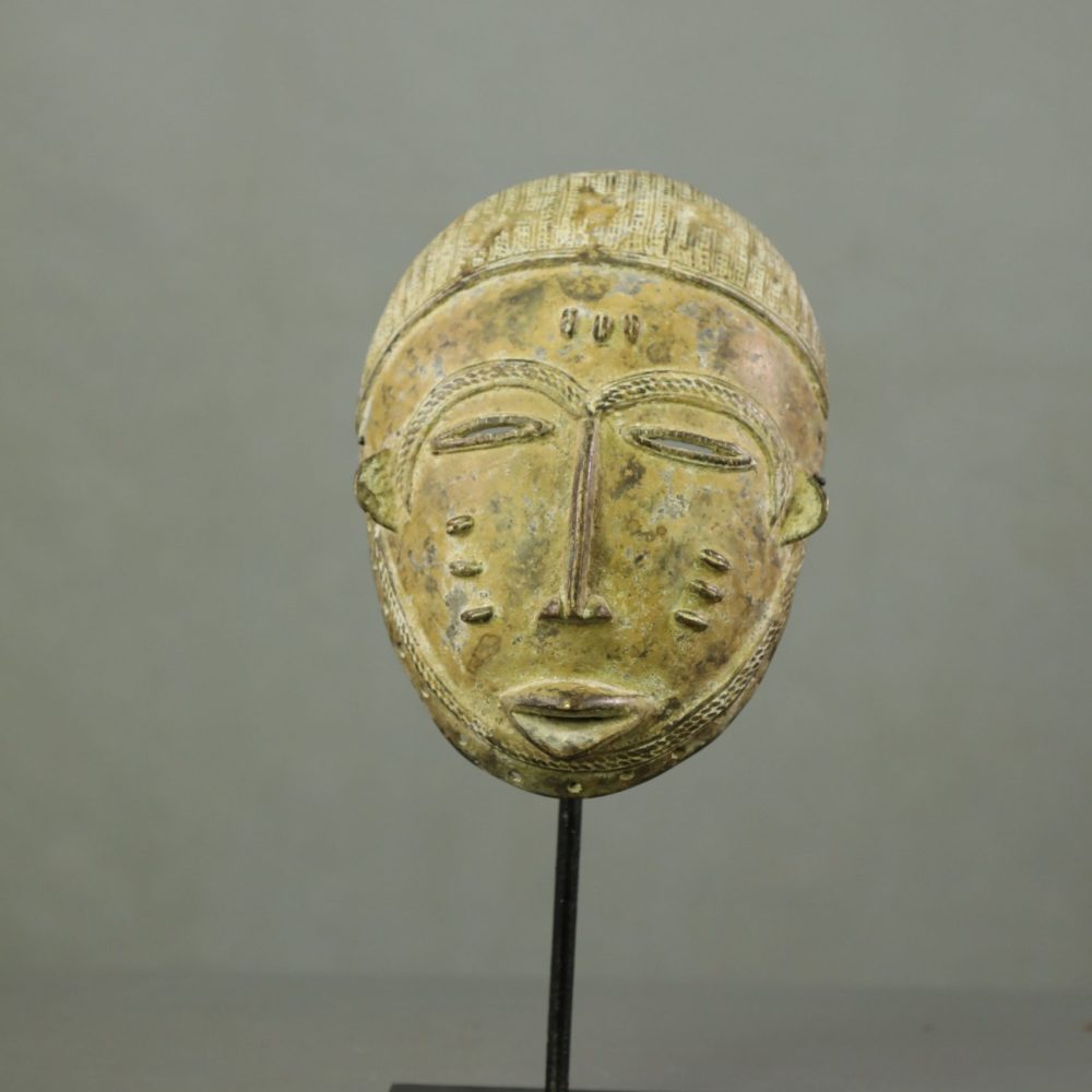 Masque Yaouré du forgeron en Bronze